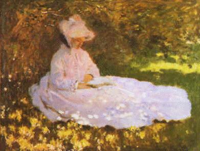 Claude Monet A Woman Reading